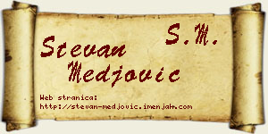 Stevan Međović vizit kartica